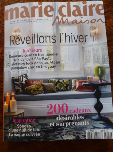 Nos fabrications de meuble vaisselier, porte, fenêtre dans un château proche de vernon 27 et gisors 27 en 1ere page du magasine MARIE-CLAIRE